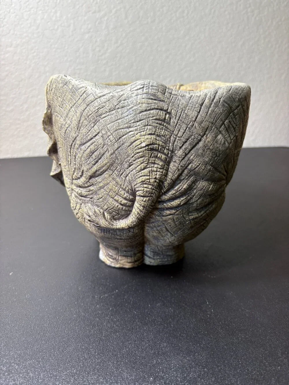 Vintage Resin Elephant Planter